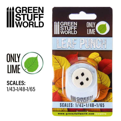 Miniature Leaf Punch LIGHT BLUE / Lime 1:65 1:48 1:43