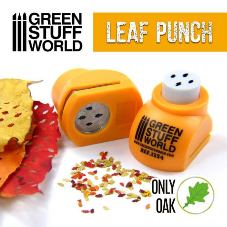 Miniature Leaf Punch ORANGE / Oak 1:65 1:48 1:43