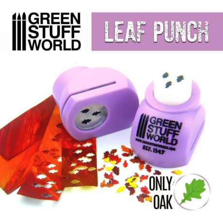Miniature Leaf Punch LIGHT PURPLE / Oak 1:48 1:43 1:35