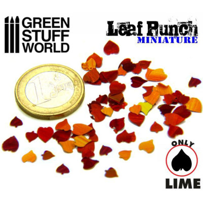 Miniature Leaf Punch DARK GREEN / Lime 1:30 1:22 1:16