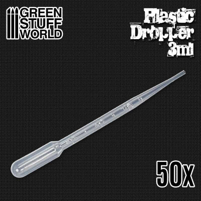 50x Long Droppers with Suction Bulb / 50ks dlhých pipiet