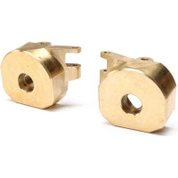 Tuning alkatrész RC autó modellekhez Axial SCX10 PRO: kormánycsukló sárgaréz (116g)