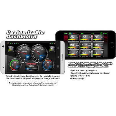 Traxxas vysílač TQi 2 kan., BlueTooth modul, přijímač TSM