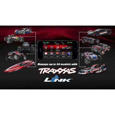 Traxxas vysílač TQi 2 kan., BlueTooth modul, přijímač TSM