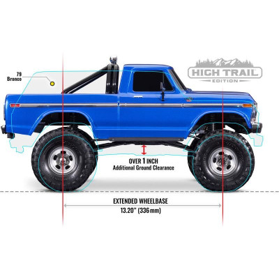 Traxxas TRX-4 Ford F-150 Ranger XLT TQi 1:10 RTR hnědá metalíza