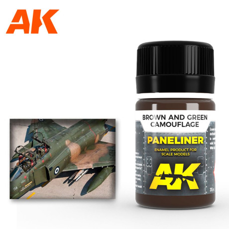 Paneliner for brown and green camouflage 35ml