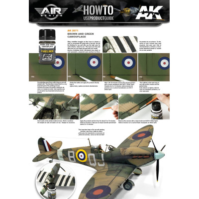 Paneliner for brown and green camouflage 35ml