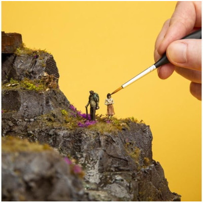 Modelcraft štětec s umělým vlasem (velikosti 000, 00, 0, 1, 2, 4)