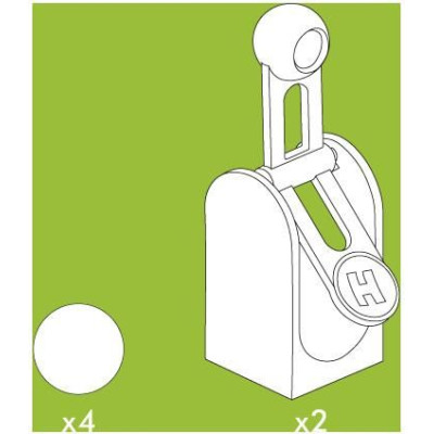HUBELINO Kuličková dráha - rozšíření gravitační kladivo 6 dílků