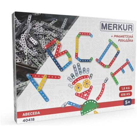 Merkur abeceda s magnetickou podložkou