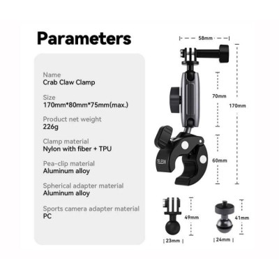 Aluminum alloy universal motorbike držák
