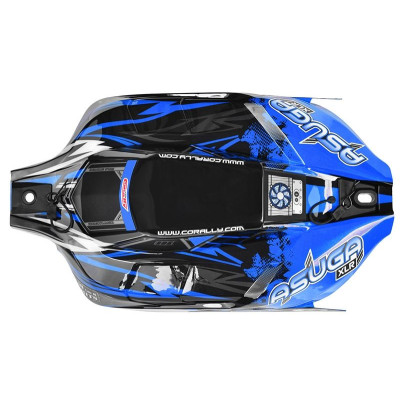 Barevná lexanová karoserie - Asuga ASUGA XLR - předříznutá - modrá - 1 ks.