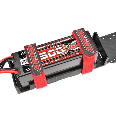 CORALLY stahovací pásky 250x20mm, červené, 2 ks.