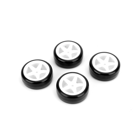 CARTEN nalepené Drift gumy 26mm na bílých 5 papr. diskách, 4 ks.