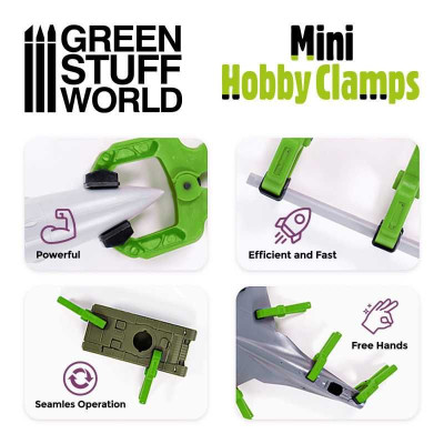 Mini hobby clamps x6 / Mini hobby svorky x6