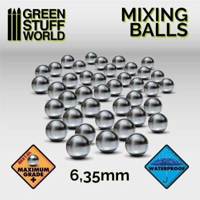 Mixing Balls 6.35 mm / Miešacie guľôčky 6,35 mm