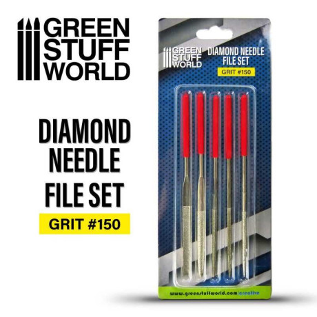 Diamond Needle Files Set - Grit 150 / Sada diamantových ihlových pilníkov - zrnitosť 150