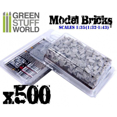 Model Bricks - Grey x500 / Modelové tehly - sivé x500