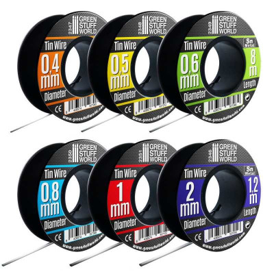 Flexible tin wire roll 0.4mm / Pružný cínový drôt 0.4 mm
