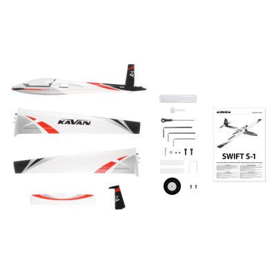 KAVAN Swift S-1 2400mm ARF - červená
