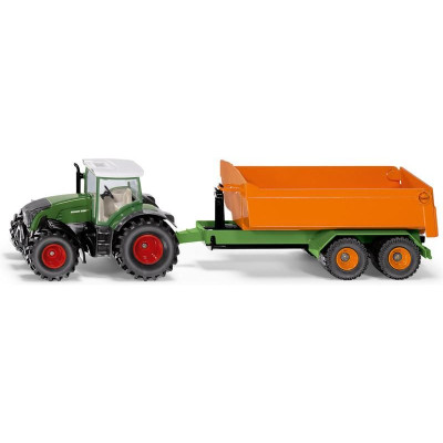 SIKU Farmer - traktor Fendt s vyklápěcím přívěsem, 1:50