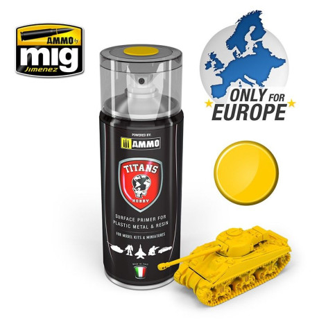 TITANS HOBBY Imperial Yellow Matt Primer 400ml