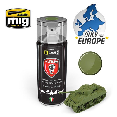 TITANS HOBBY Military Green Matt Primer 400ml