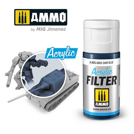 ACRYLIC FILTER Dark Blue 15ml / A.MIG-0803
