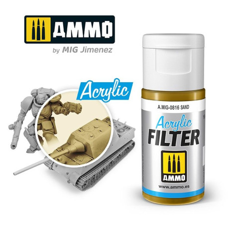 ACRYLIC FILTER Sand 15ml / A.MIG-0816