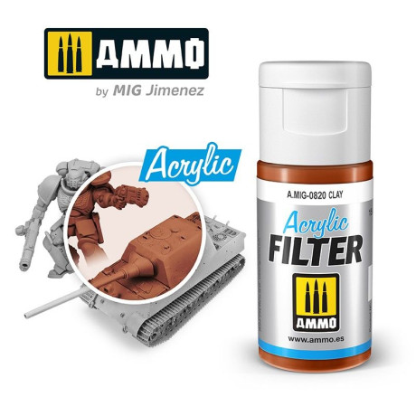 ACRYLIC FILTER Clay 15ml / A.MIG-0820