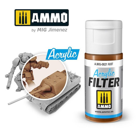 ACRYLIC FILTER Rust 15ml / A.MIG-0821