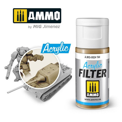 ACRYLIC FILTER Tan 15ml / A.MIG-0824