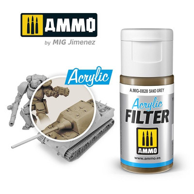 ACRYLIC FILTER Sand Grey 15ml / A.MIG-0828