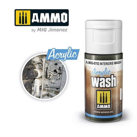 ACRYLIC WASH Interiors Wash 15ml / A.MIG-0703