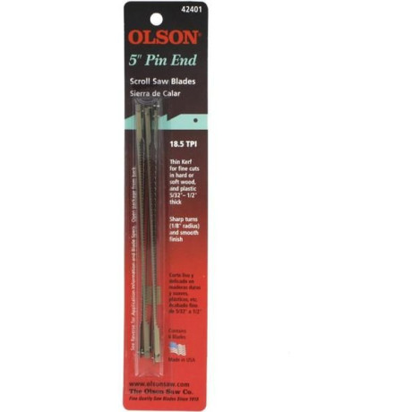 Olson list do lupénkové pilky 2.54x0.46x127mm s čepem 15TPI (6ks)