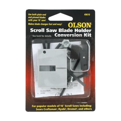 Olson přípravek pro upínání bezčepých pilových listů do pil