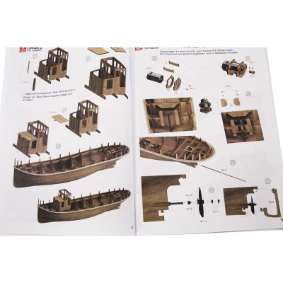 Türkmodel Liman 2 přístavní remorkér 1935 1:20 kit