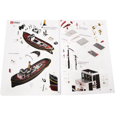 Türkmodel Liman 2 přístavní remorkér 1935 1:20 kit