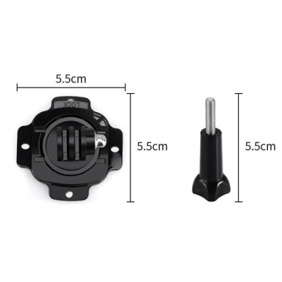 360° držák na helmu pro akční kamery