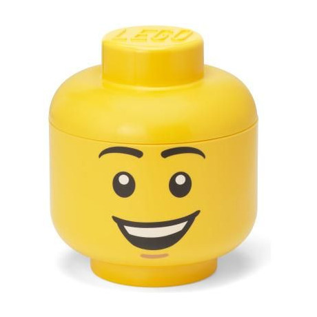 LEGO Storage Head small - šťastný chlapec