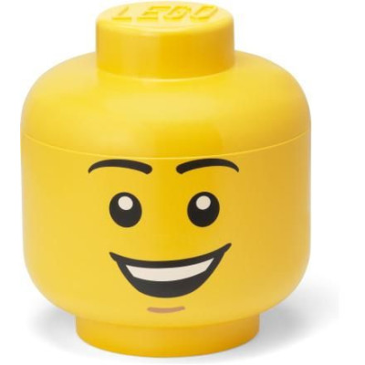 LEGO Storage Head Large - šťastný chlapec