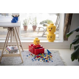 LEGO Storage Head Large - šťastný chlapec