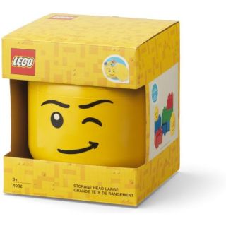 LEGO Storage Head Large - šťastný chlapec