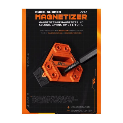 JAKEMY Magnetizér / demagnetizér ve tvaru kostky