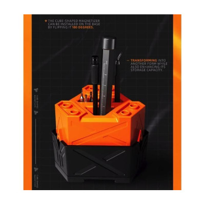 JAKEMY Magnetizér / demagnetizér ve tvaru kostky