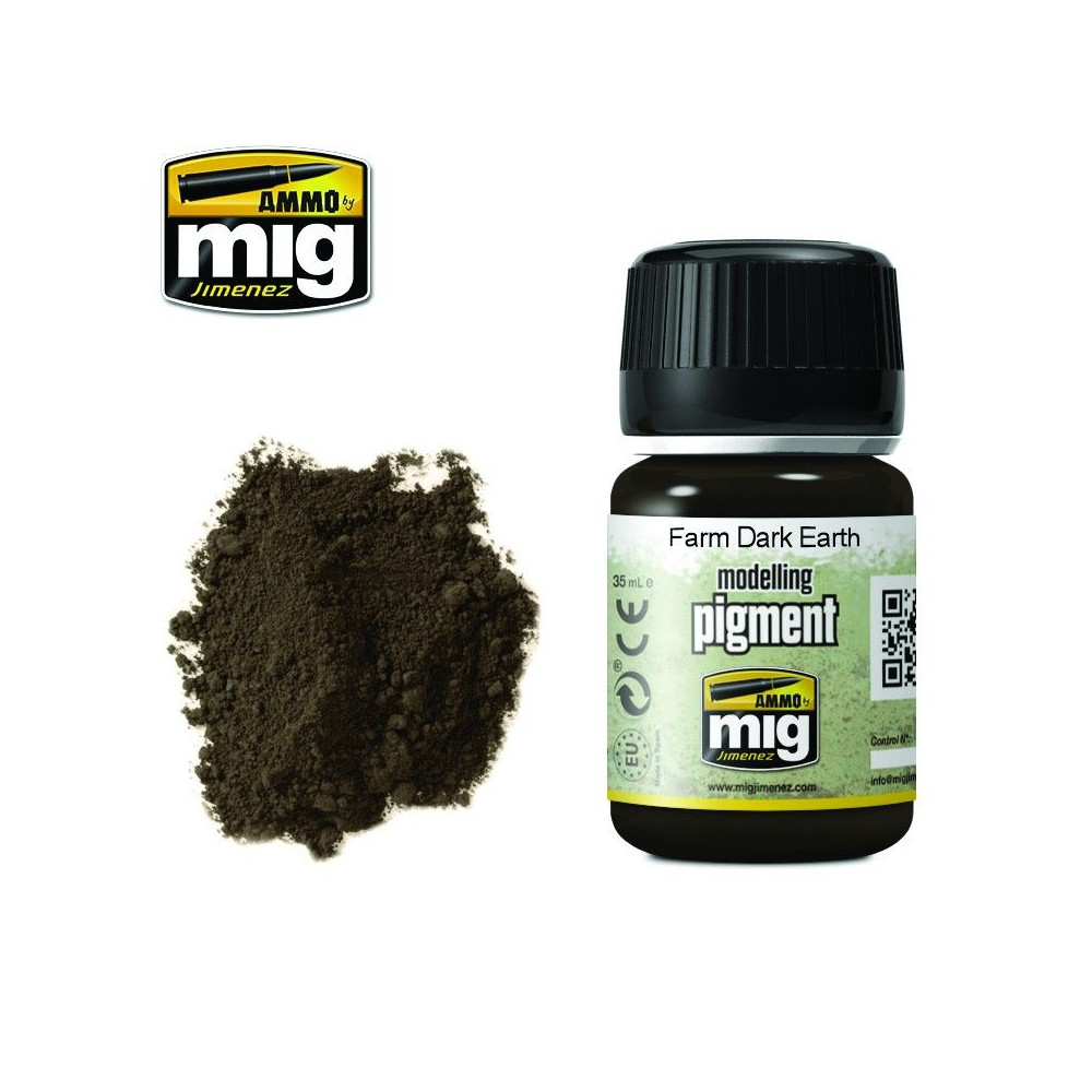 PIGMENT Farm Dark Earth 35ml / A.MIG-3027 PIGMENT Farm Dark Earth 35ml / A.MIG-3027