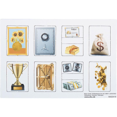 SIKU Super - bezpečnostní auto pro přepravu peněz a cenností s nálepkami, 1:50