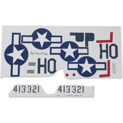 E-flite samolepky: P-51D 1.2m
