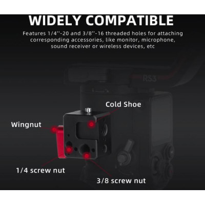 CNC Adapter for DJI RS 3 / DJI RS 3 Pro / RS 3 mini