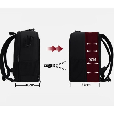 Extensile DIY Backpack with Trolley for Cameras